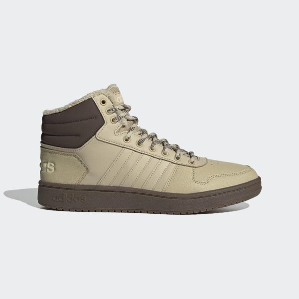 Кеды adidas Hoops 20 Mid (FW3513) бежевого цвета
