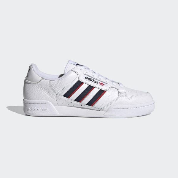 Кеды adidas Originals Continental 80 Stripes (FX5090) белого цвета
