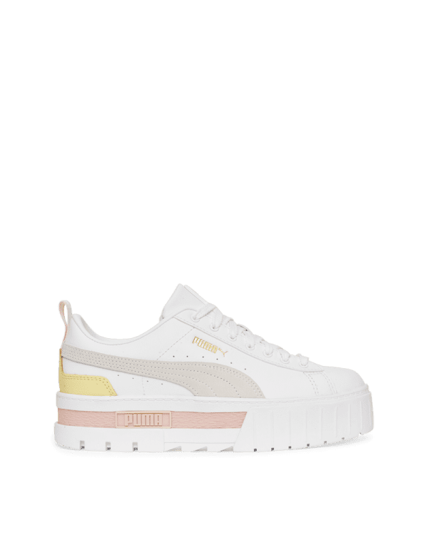 Puma Mayze Leather (38198303) белого цвета