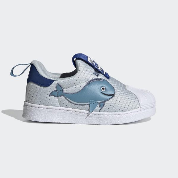 Кеды adidas Originals Superstar 360 (FX4930) голубого цвета