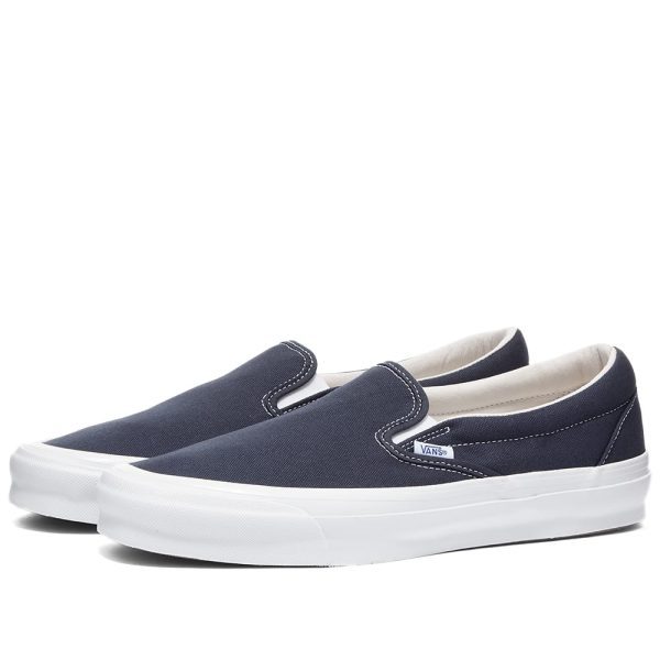 Vans Vault UA OG Classic Slip-On LX Navy (VN0A45JK1X71) синего цвета