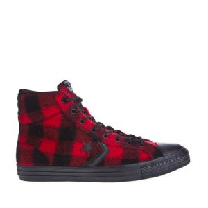 Converse Star Player Woolrich Hi Black/Red (153881C-black-red)