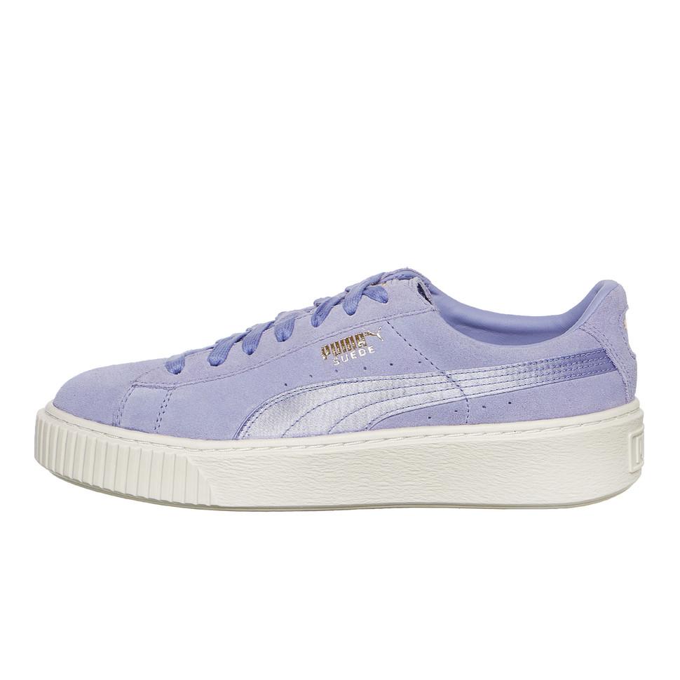 puma suede platform mono satin