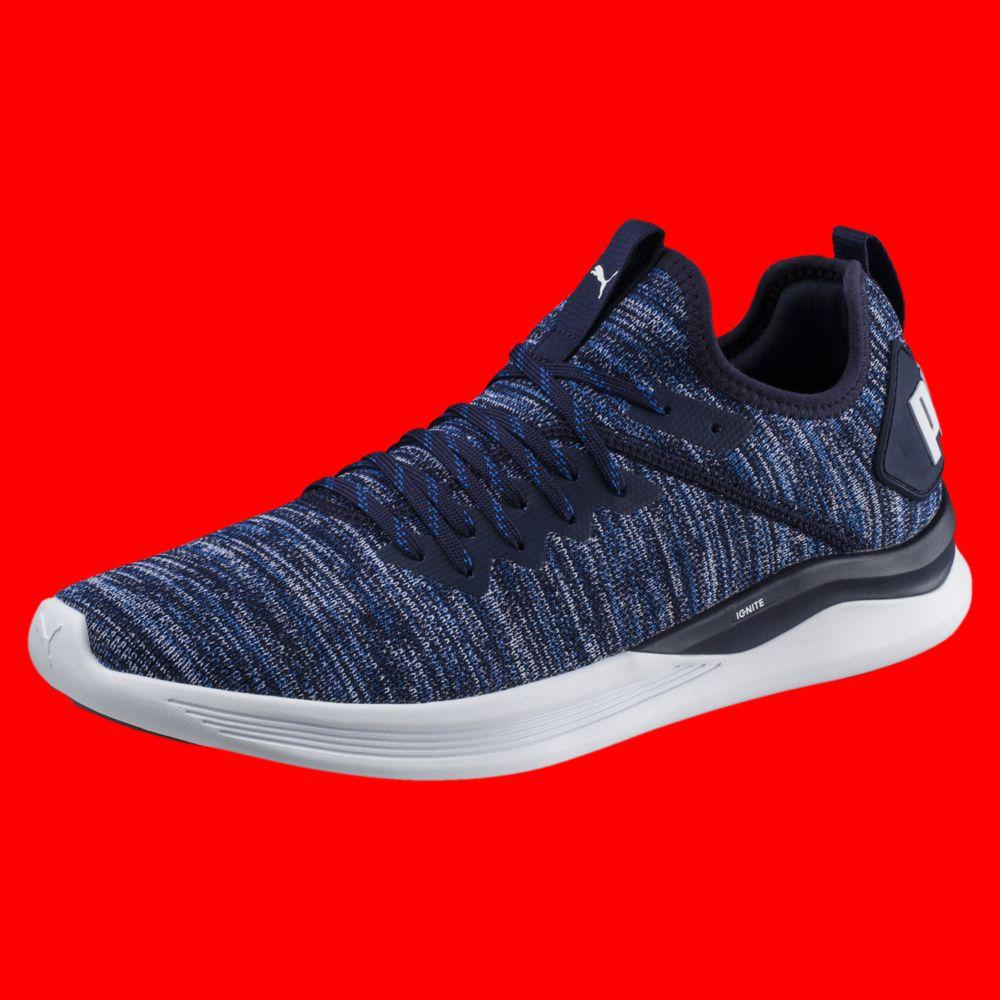 puma ignite flash evoknit blue