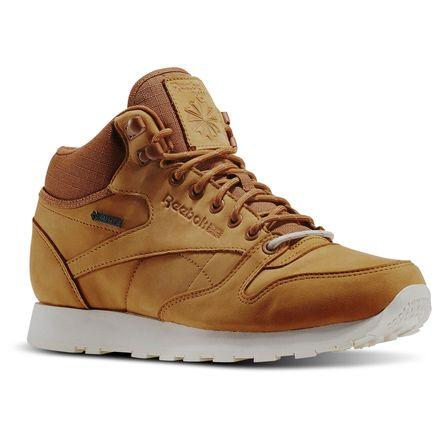 reebok classic leather mid gtx trainers