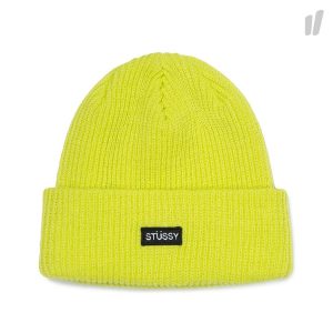 Stussy Small Patch Watch Cap Beanie ( 132904 / 0300 / Neon Yellow )