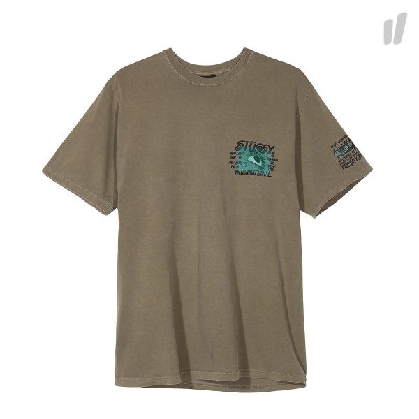 Stussy Stone Love Pigment Dyed Tee ( 1904316 / 0483 / Army )