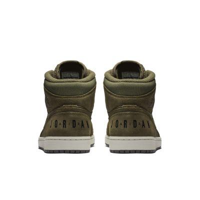 Air Jordan Nike AJ I 1 Mid Olive Canvas (2018) (BQ6579-300)