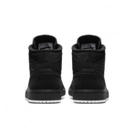 Air Jordan Nike AJ I 1 WMNS Mid Glitter Black (BQ6472-001)