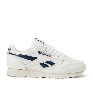 Reebok CL Leather MU (Weiß / Dunkelblau) (DV9695)