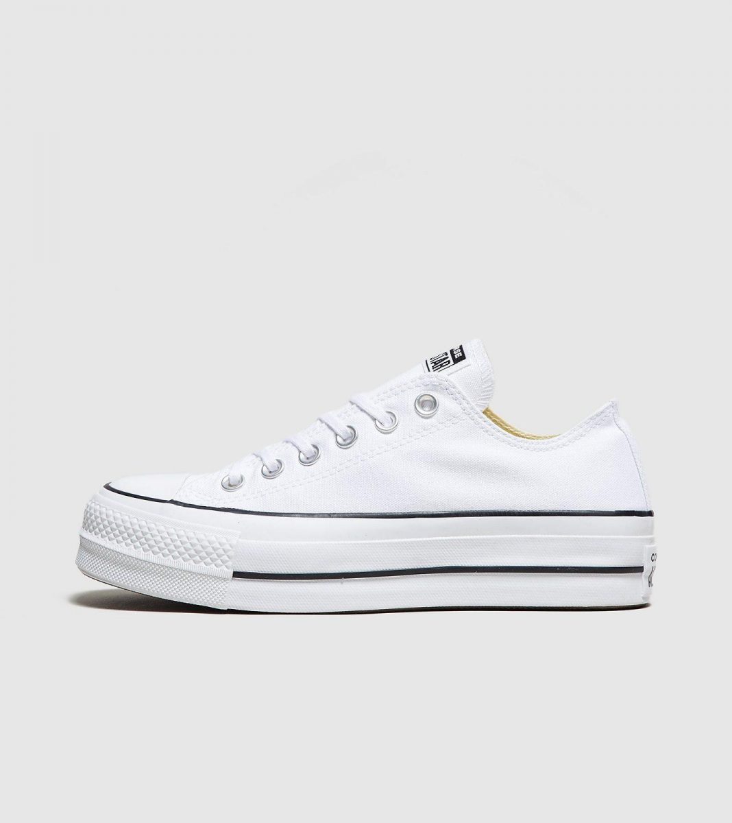 all star platform canvas low top