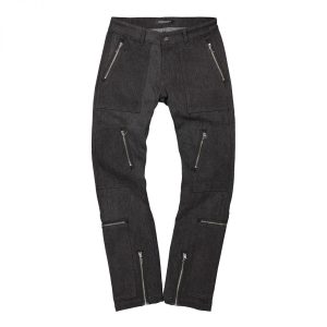Midnight Studios Denim Cargo Slim Fit Jeans ( MS-04A-07-001 / Black )