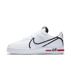 Nike Air Force 1 Low React White Black (CD4366-100) белого цвета