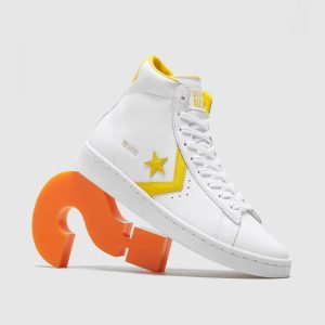 Converse Pro Leather Hi White Amarillo (2020) (166812C)