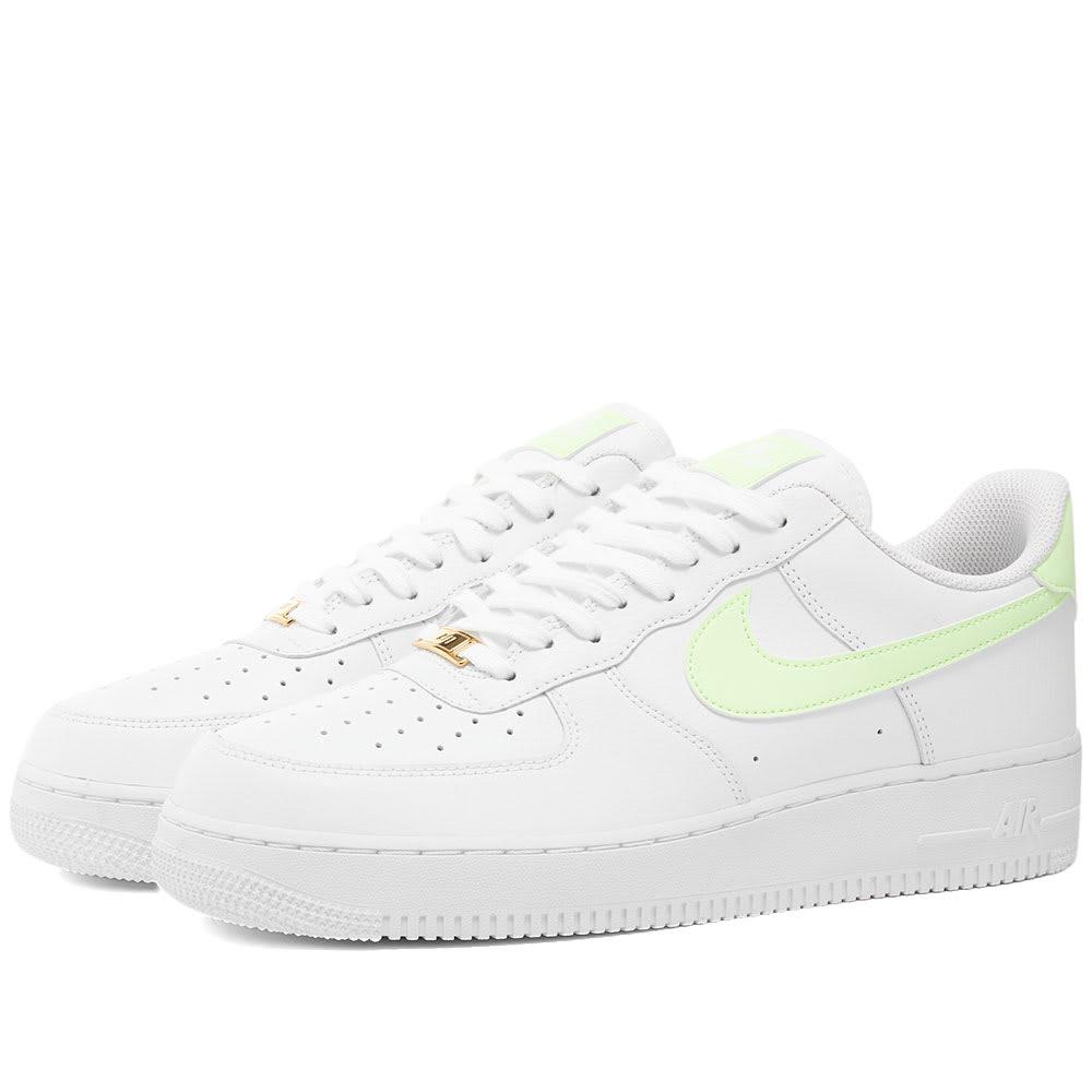 154 - Nike Wmns Air Force 1'07 Low White/Noble Red On Sale 315115 - nike  air penny metallic silver sneakers with jeans