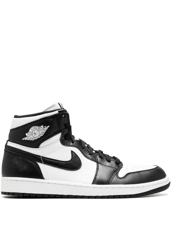 Air Jordan Nike AJ I 1 Retro Black White (2014) (555088-010)