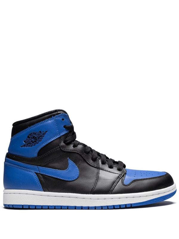 Air Jordan Nike AJ I 1 Retro Black Royal Blue (2013) (555088-085)