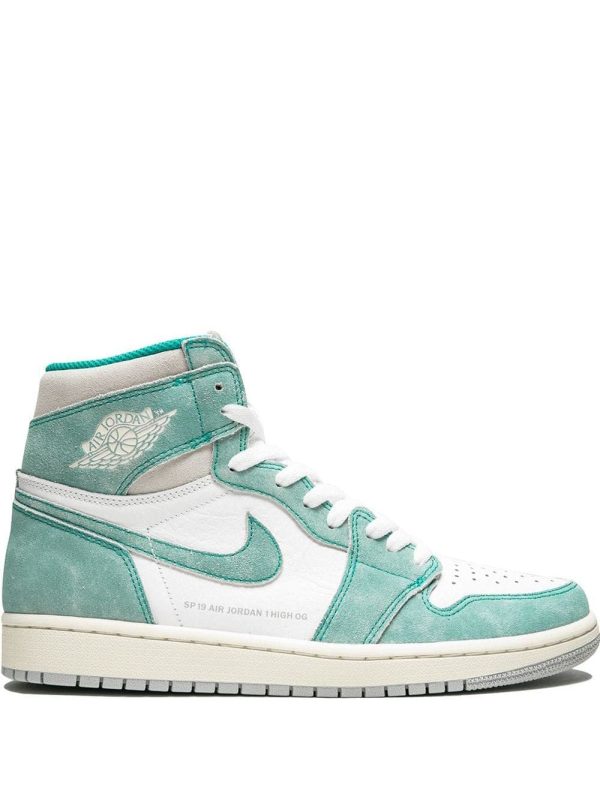 Air Jordan Nike AJ I 1 Retro High OG 'Flight Nostalgia' Turbo Green (2019) (555088-311)