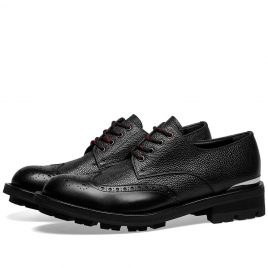 Alexander McQueen Pebble Grain Commando Sole Shoe (575431WHSZ2-1081)