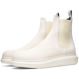 Alexander McQueen Suede Chelsea Wedge Sole Boot (586198WHXK2-9521)