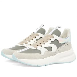 Alexander McQueen Neoprene Holographic Tab Oversized Runner (610818WHWJ6-9258)