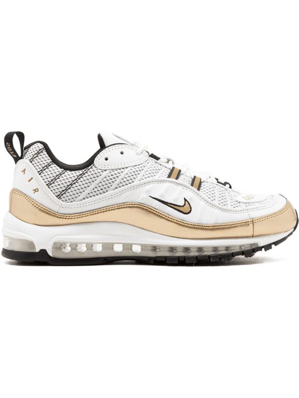 Nike Air Max 98 UK Prime Meridian (GMT Pack) Summit White Metallic Gold (AJ6302-100)