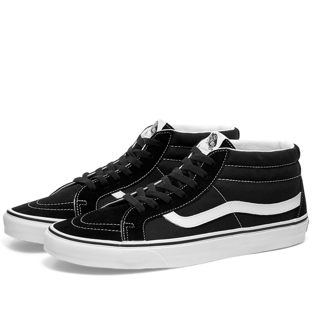 mid black vans