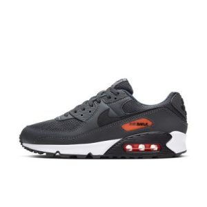 Nike Air Max 90 Iron Grey White Orange (CW7481-001) серого цвета