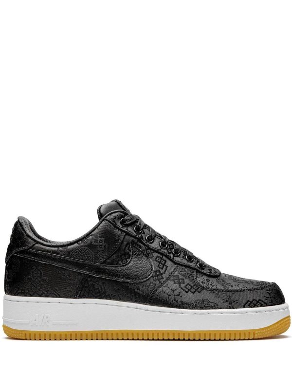 Nike x CLOT x Fragment Air Force AF 1 Black Silk (2019) (CZ3986-001)