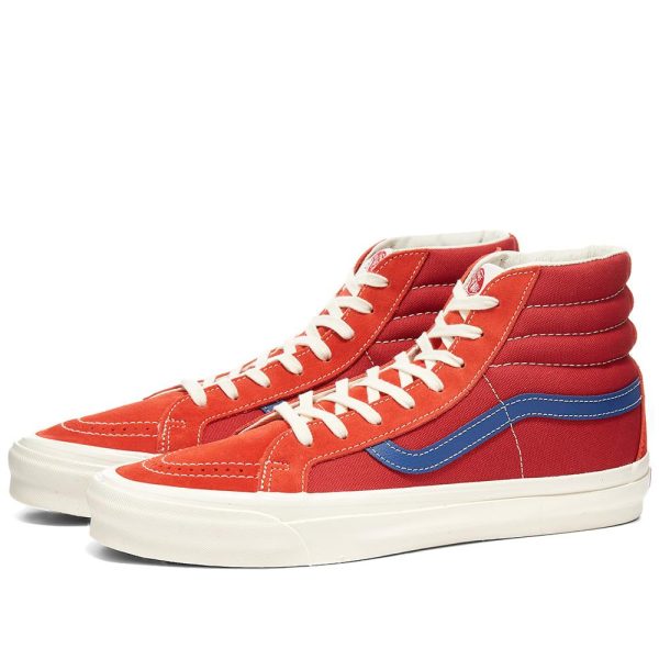 Vans Vault OG Sk8-Hi LX (Rot / Orange / Blau) (VN0A4BVBXEN1)