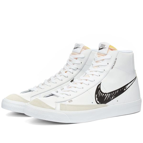 Nike Blazer Mid 77 Sketch White Black (2020) (CW7580-101)