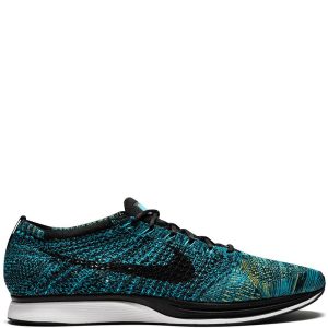 Nike Flyknit Racer Blue Glow Yellow Strike (526628-405)