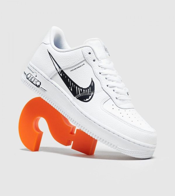 Nike Air Force AF 1 Low Sktech White Black (2020) (CW7581-101)