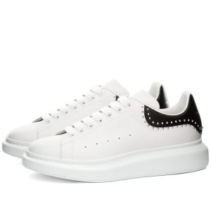 Alexander McQueen Small Studded Wedge Sole Sneaker (628017WHTQQ-9089)