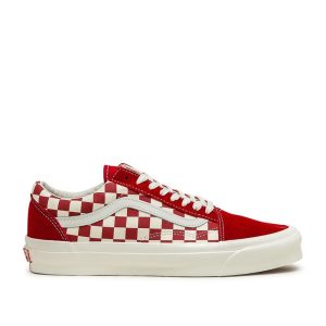 Vans Vault UA OG Old Skool LX (Rot / Checkerboard) (VN0A4P3XXEK1)