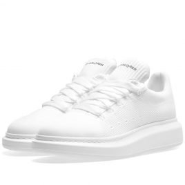 Alexander McQueen Knitted Wedge Sole Sneaker (553783W4I90-9000)
