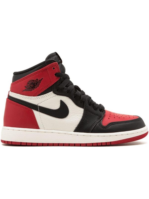 Air Jordan I 1 AJ Retro OG High Bred Toe GS 2018 (Kids Size) (575441-610)