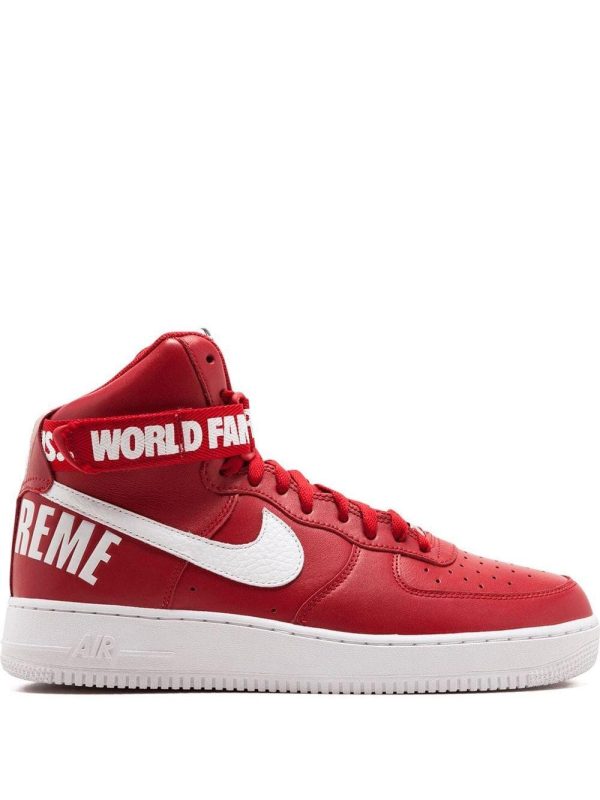 Nike Air Force 1 High Supreme World Famous Red (698696-610)