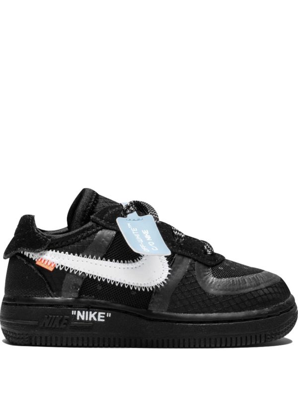 Nike x Off White Air Force 1 Low Black Kids (2018) (BV0853-001)