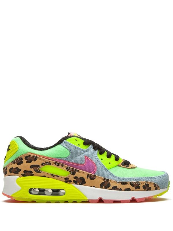 Nike  Air Max 90 LX Denim Leopard Print (CW3499-300)