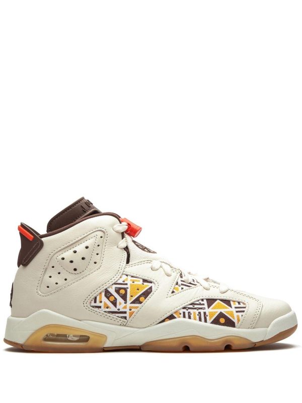 Air Jordan 6 Retro Quai54 Sail Brown (GS) (2020) (CZ6506-100)