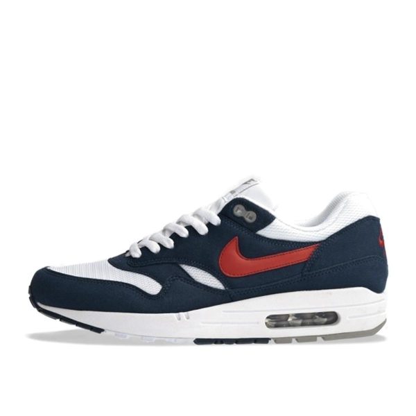 Nike Air Max 1 White Gym Red 'Olympic' (308866-110)