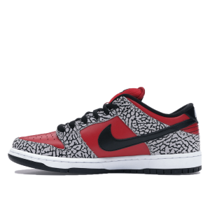 Nike SB x Supreme Dunk Low Premium 'Fire Red Cement' (2012) (313170-600)