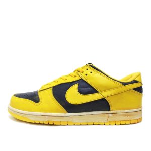 Nike Dunk Low Vintage Midnight Blue Yellow (2010) (446242-700)