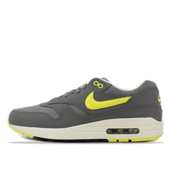 Nike Air Max 1 Premium Cool Grey Sonic Yellow (512033-070)