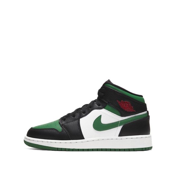 Air Jordan Nike AJ 1 Mid 'Pine Green' GS (554725 067)