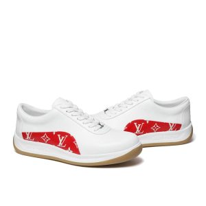 Louis Vuitton x Supreme Sport Monogram LV Sneaker White Red (FW17) (CL0167)