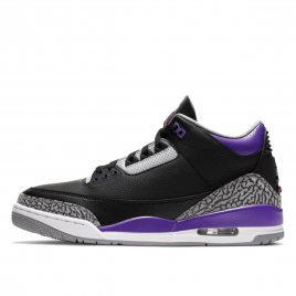 Air Jordan 3 Retro Black 'Court Purple' (2020) (CT8532-050)
