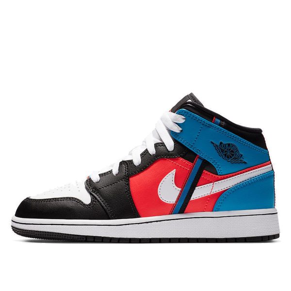 Air Jordan 1 Mid Blue Crimson (2020) (CV4891-001)