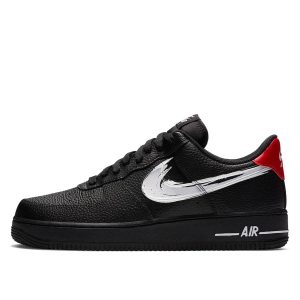 Nike Air Force 1 Low 'Brushstroke Swoosh' Black (2020) (DA4657-001)